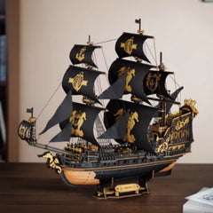 Seahouse Boat – 3D Wooden Puzzle Model